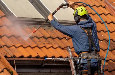 Démoussage et hydrofuge de toiture à Étrochey